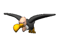 Gif animé vautour vole